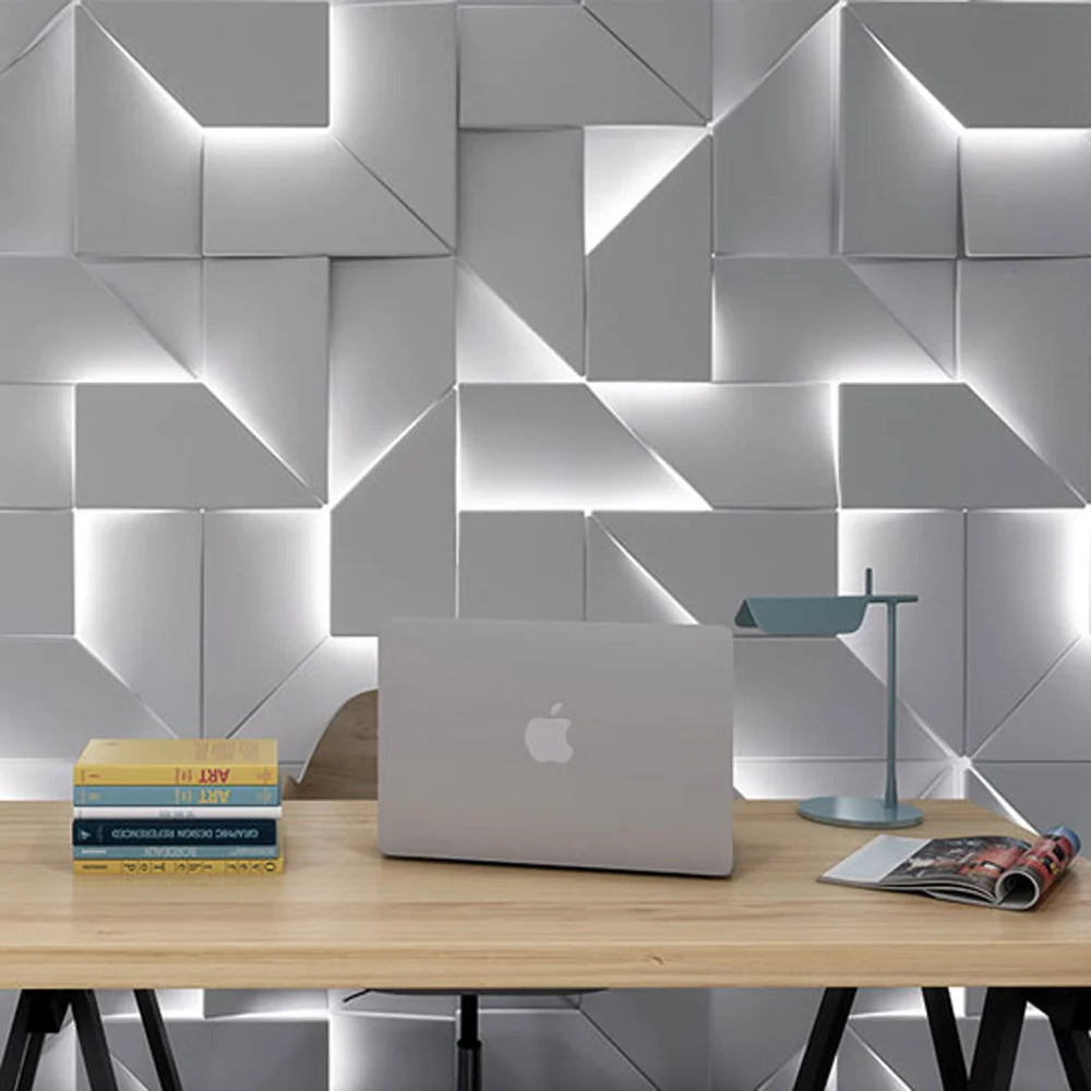Wall Lamp | 3D Acrylic & Metal | Integrated 3-Color LED
