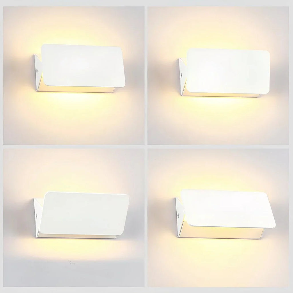 Wall Lamp | Adjustable Shade & Matte White Metal | E14 Socket