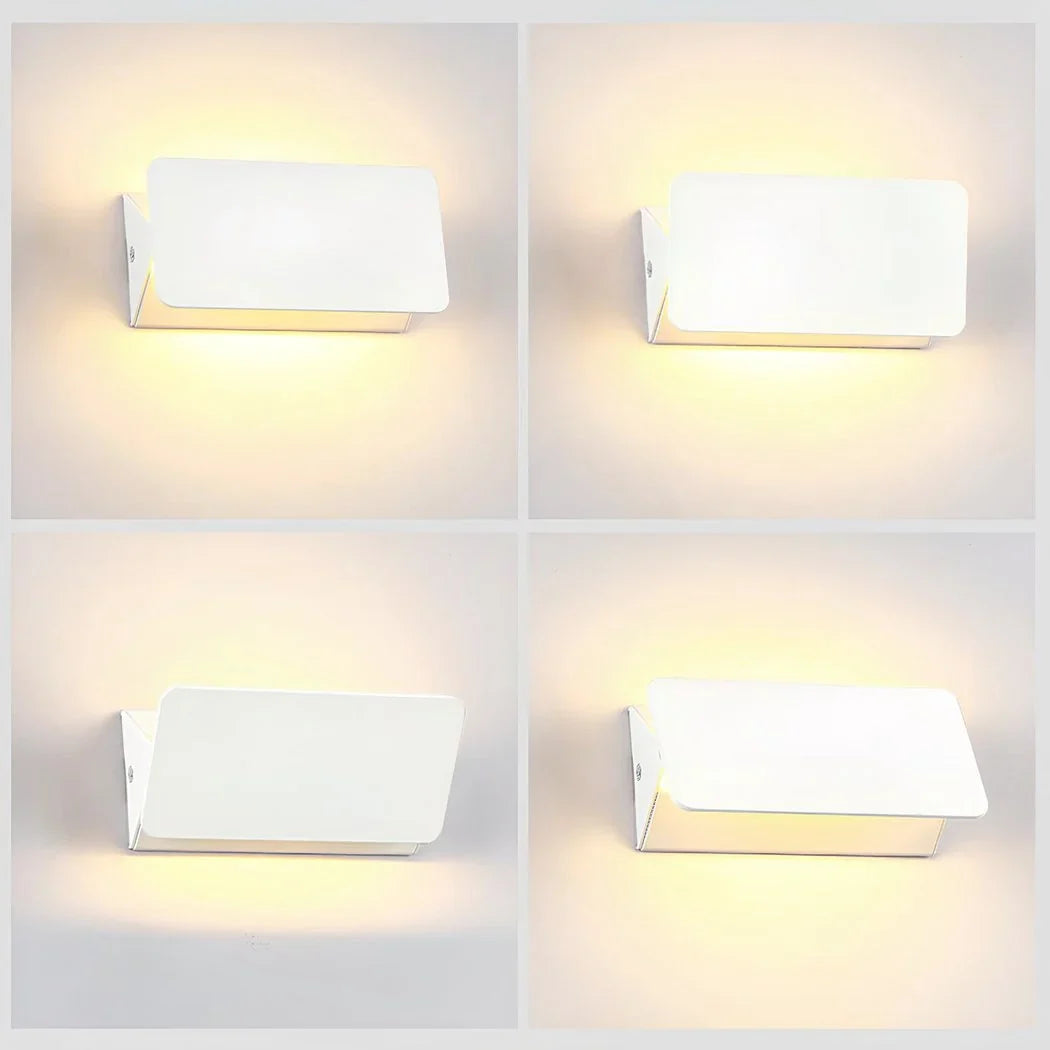 Wall Lamp | Adjustable Shade & Matte White Metal | E14 Socket