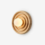 Wall Lamp | Ash Wood & Glass Globe | Hardwired G9
