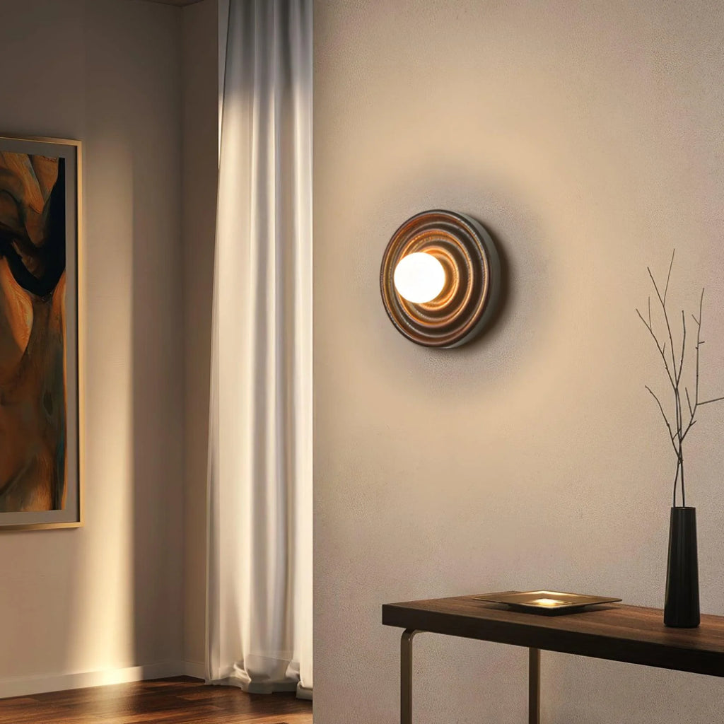 Wall Lamp | Ash Wood & Glass Globe | Hardwired G9