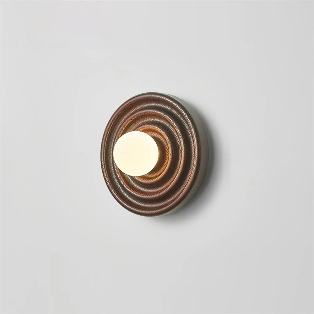 Wall Lamp | Ash Wood & Glass Globe | Hardwired G9