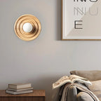 Wall Lamp | Ash Wood & Glass Globe | Hardwired G9