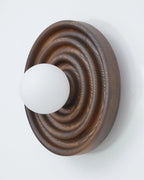Wall Lamp | Ash Wood & Glass Globe | Hardwired G9