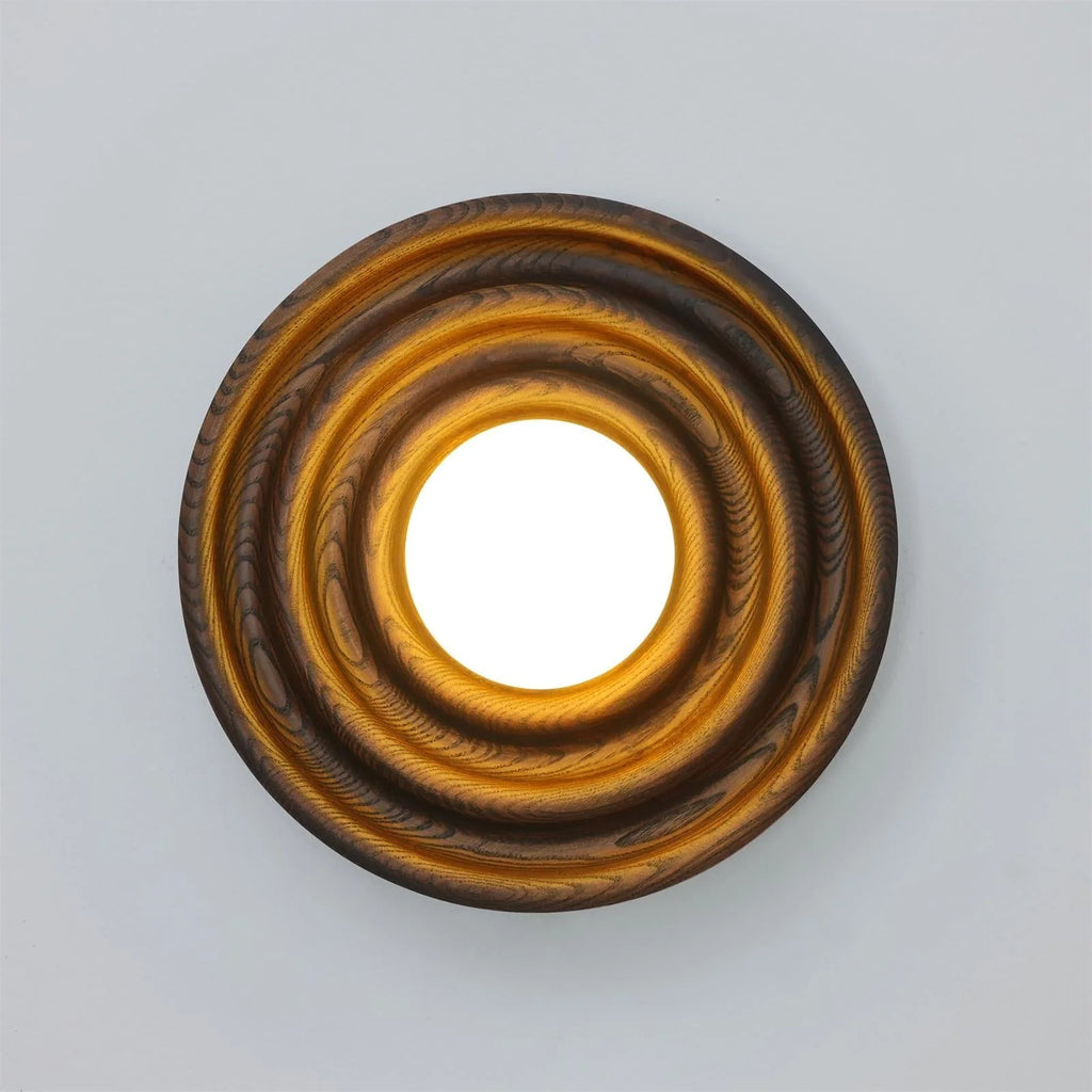 Wall Lamp | Ash Wood & Glass Globe | Hardwired G9