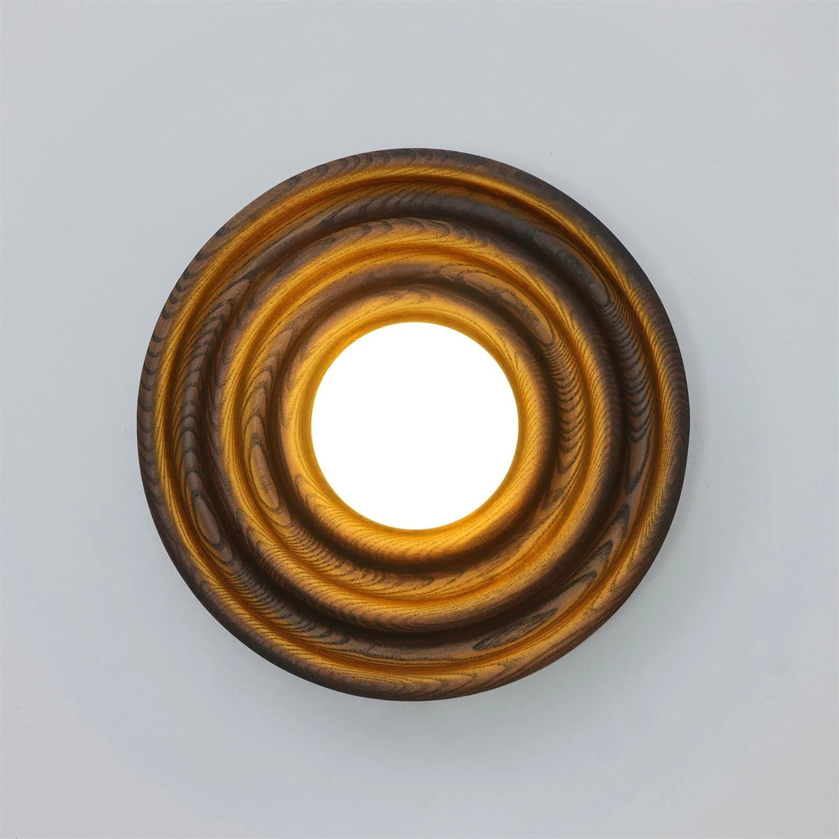 Wall Lamp | Ash Wood & Glass Globe | Hardwired G9