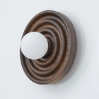 Wall Lamp | Ash Wood & Glass Globe | Hardwired G9