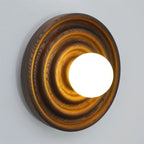 Wall Lamp | Ash Wood & Glass Globe | Hardwired G9