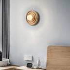 Wall Lamp | Ash Wood & Glass Globe | Hardwired G9