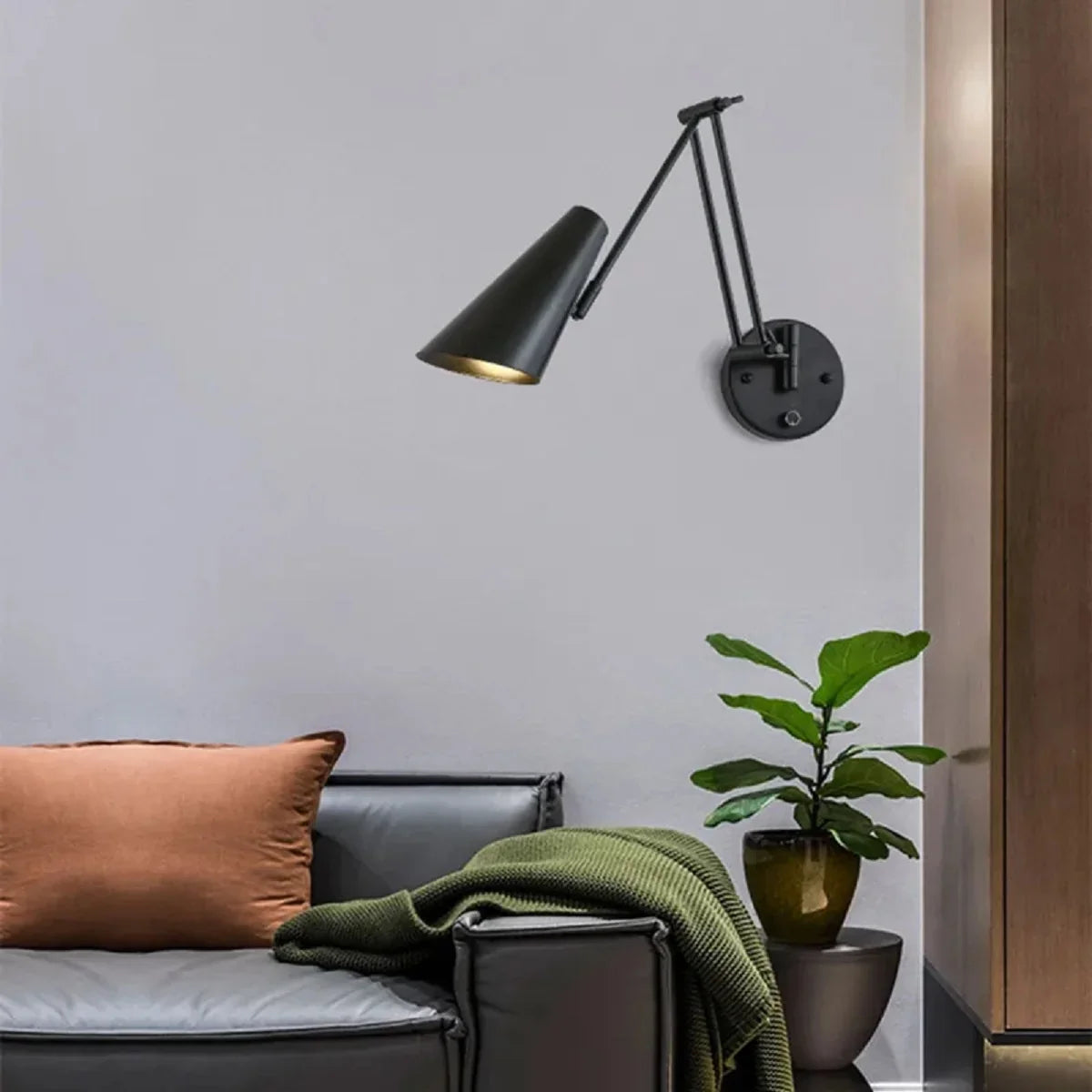 Wall Lamp | Dimmable LED & 2700–7000K | 360° Swivel Arm