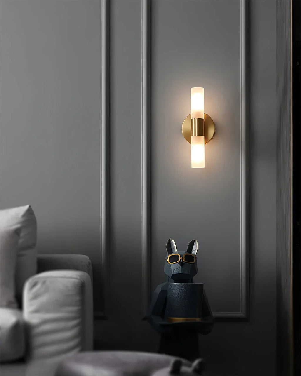 Wall Lamp | Energy-Efficient LED & Acrylic Shade & Copper Base