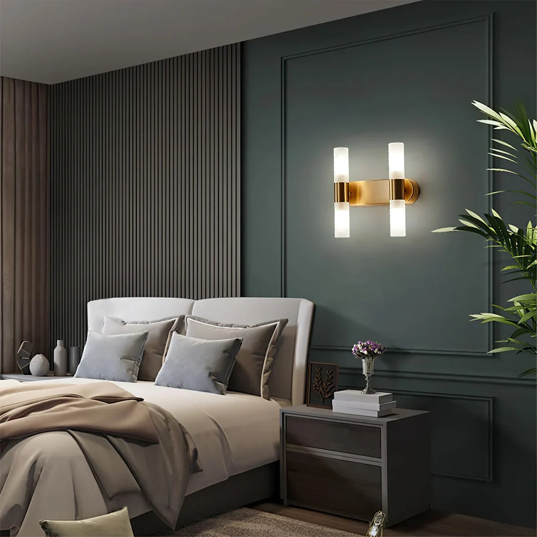 Wall Lamp | Energy-Efficient LED & Acrylic Shade & Copper Base