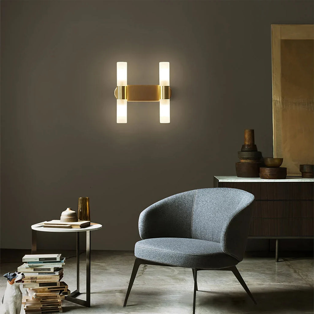 Wall Lamp | Energy-Efficient LED & Acrylic Shade & Copper Base
