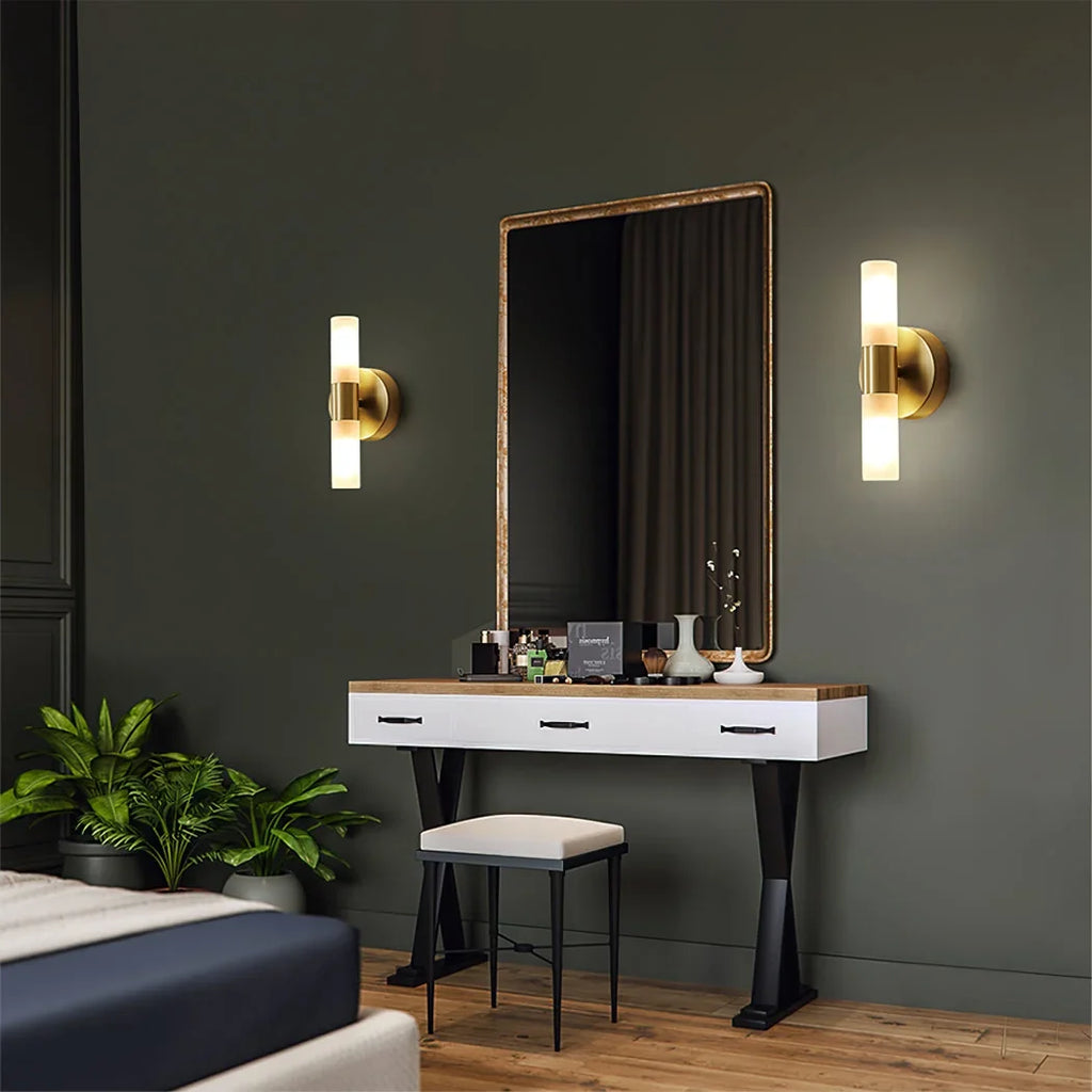 Wall Lamp | Energy-Efficient LED & Acrylic Shade & Copper Base