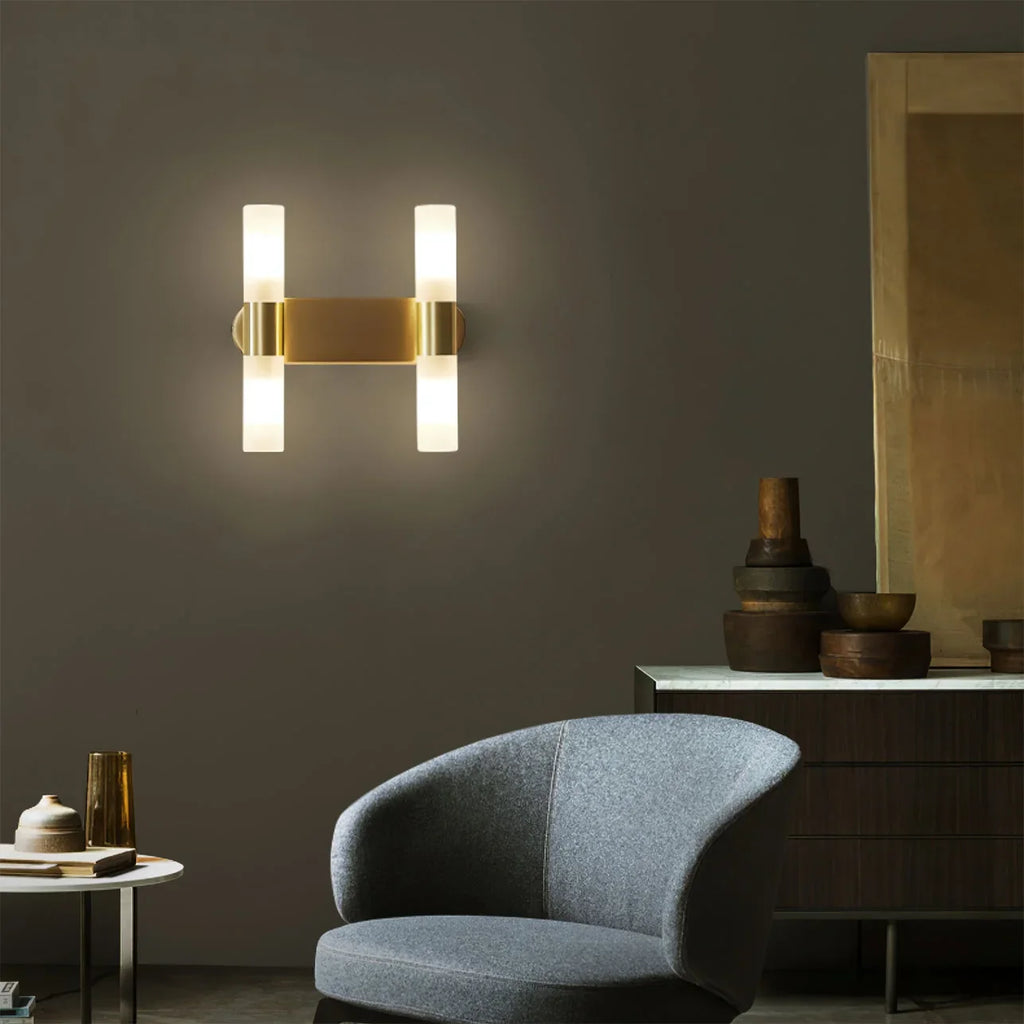 Wall Lamp | Energy-Efficient LED & Acrylic Shade & Copper Base