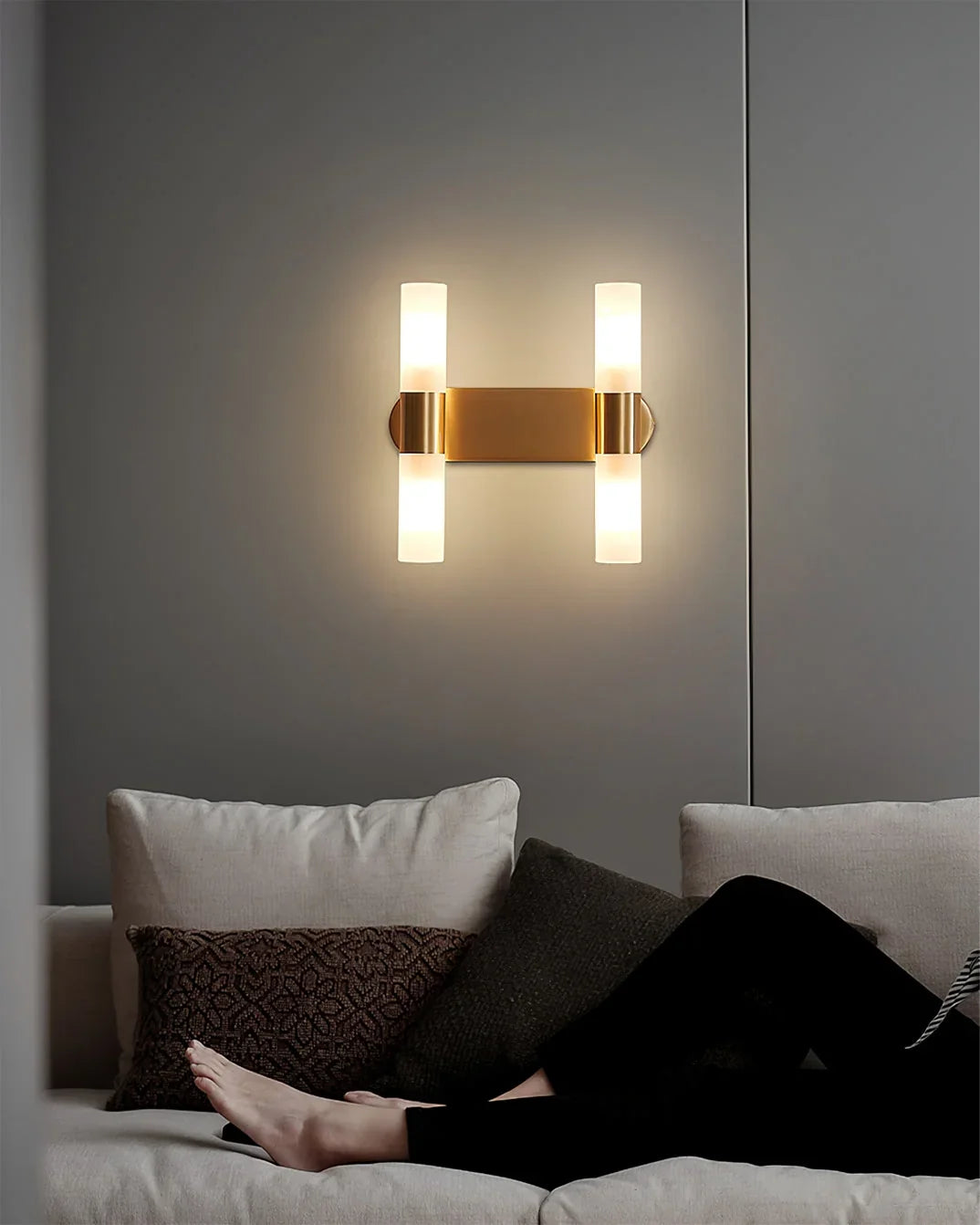 Wall Lamp | Energy-Efficient LED & Acrylic Shade & Copper Base
