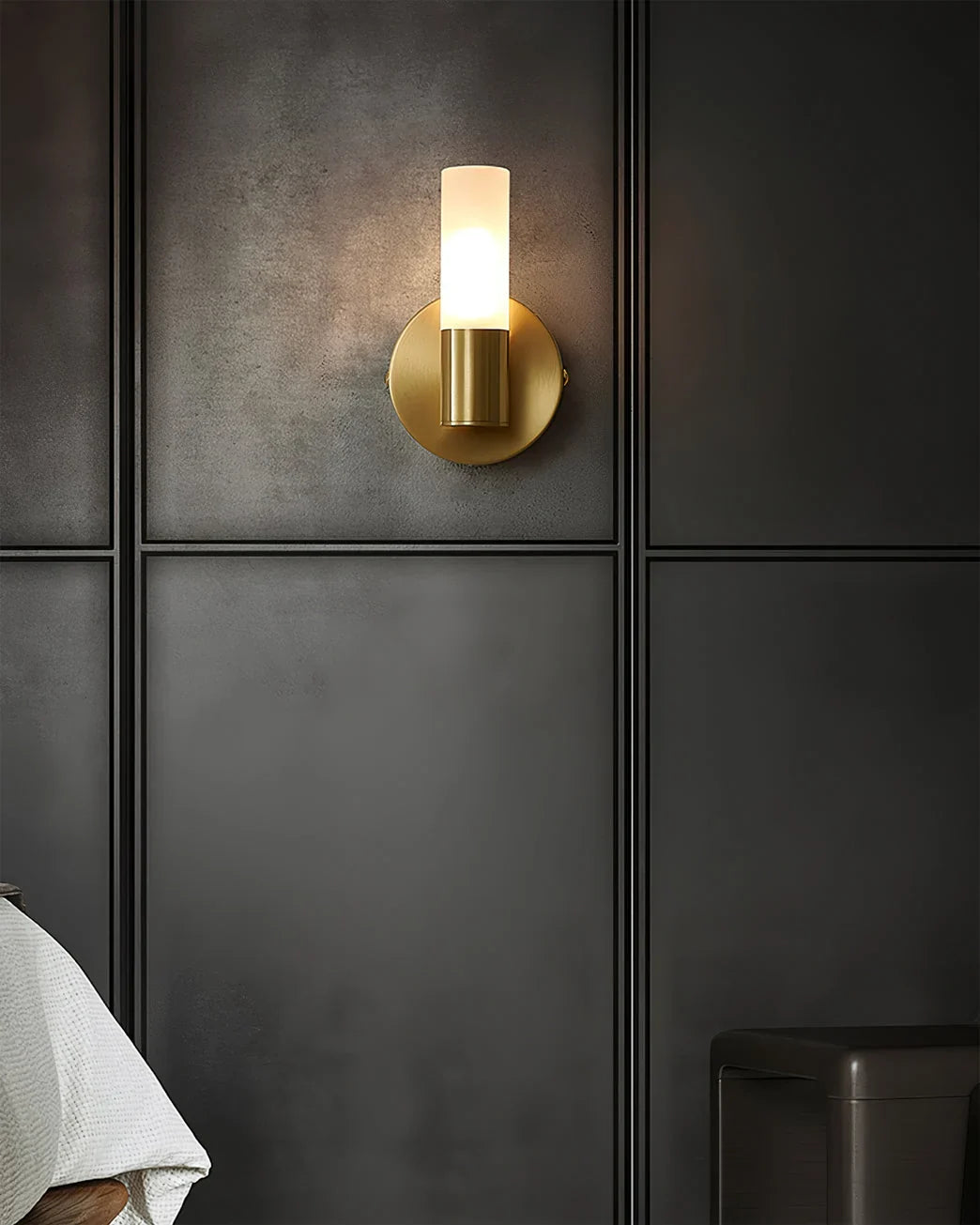 Wall Lamp | Energy-Efficient LED & Acrylic Shade & Copper Base
