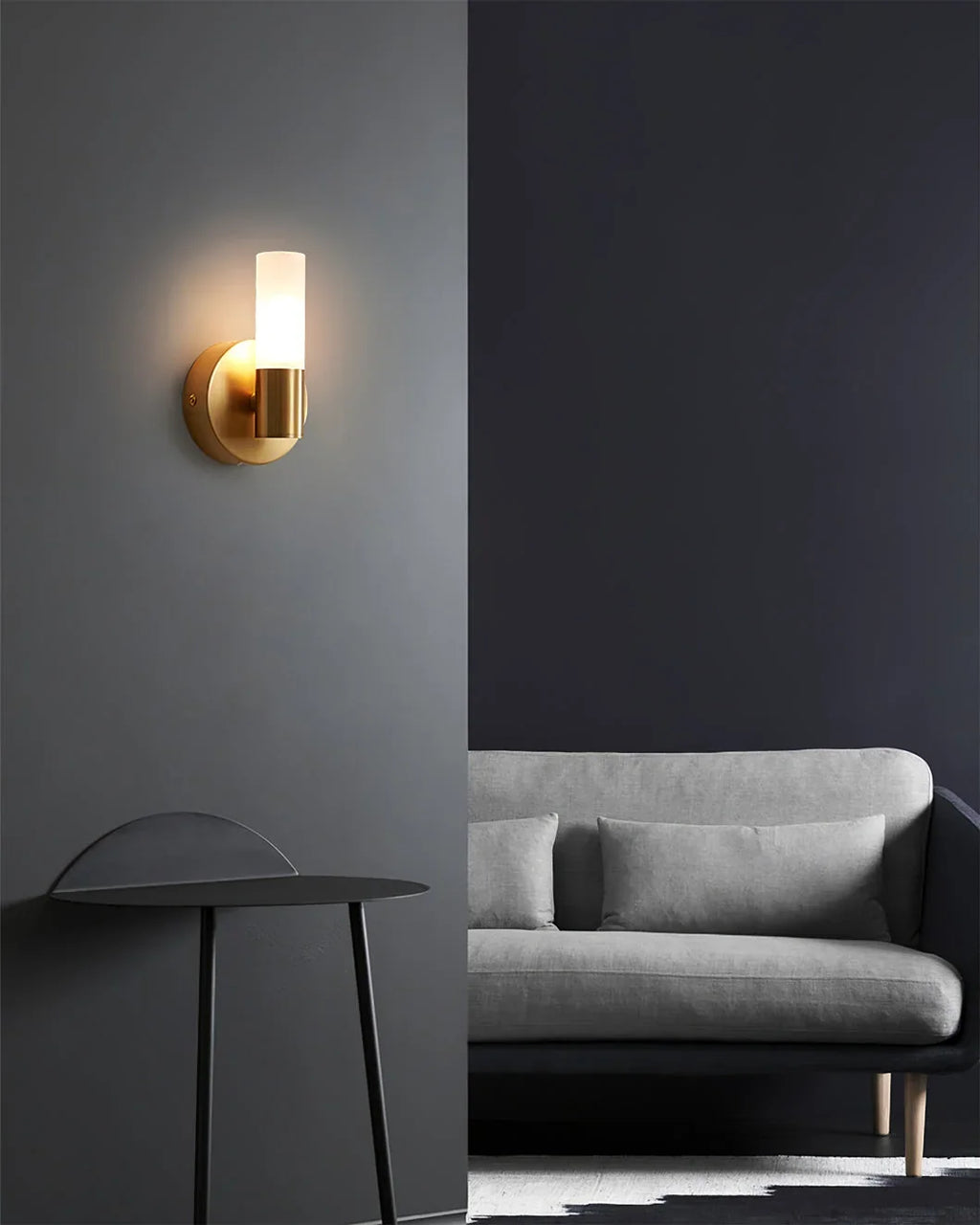 Wall Lamp | Energy-Efficient LED & Acrylic Shade & Copper Base