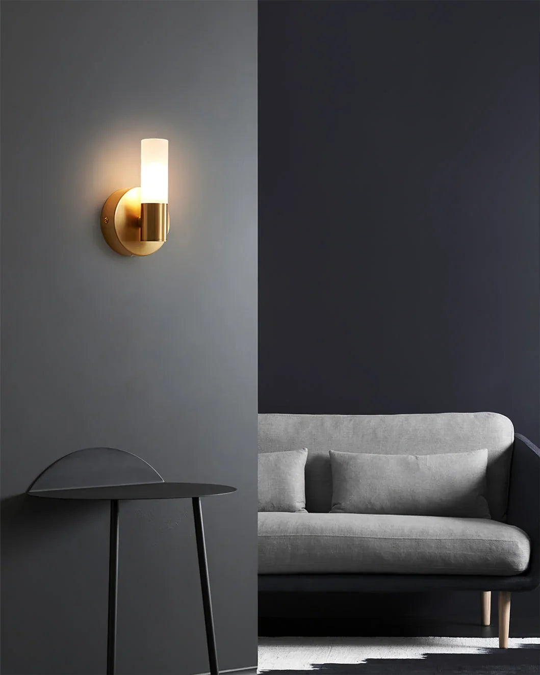 Wall Lamp | Energy-Efficient LED & Acrylic Shade & Copper Base