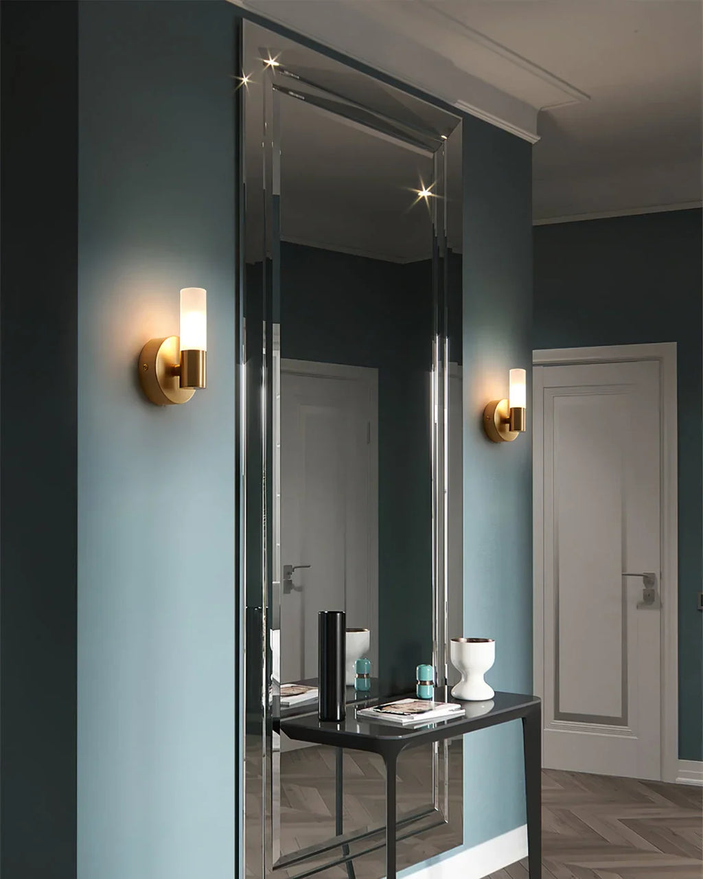 Wall Lamp | Energy-Efficient LED & Acrylic Shade & Copper Base