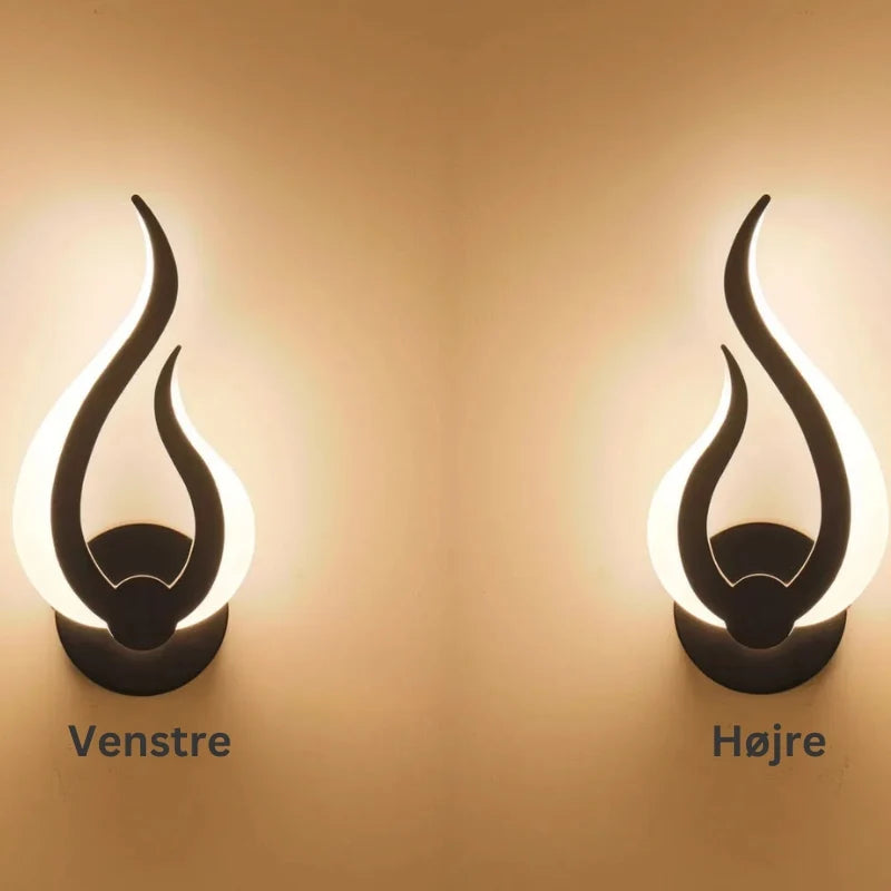 Wall Lamp | Flame-Shaped Flickering LED | Wall-Mounted