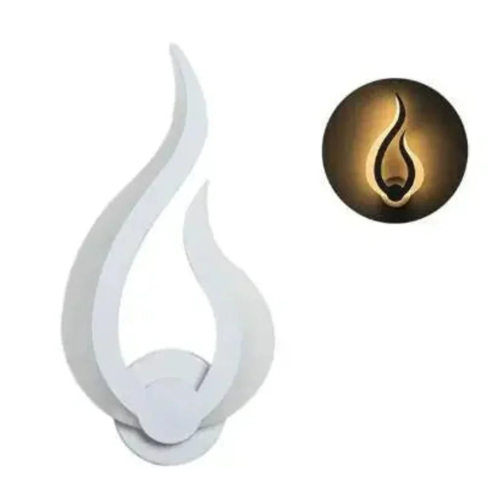 Wall Lamp | Flame-Shaped Flickering LED | Wall-Mounted