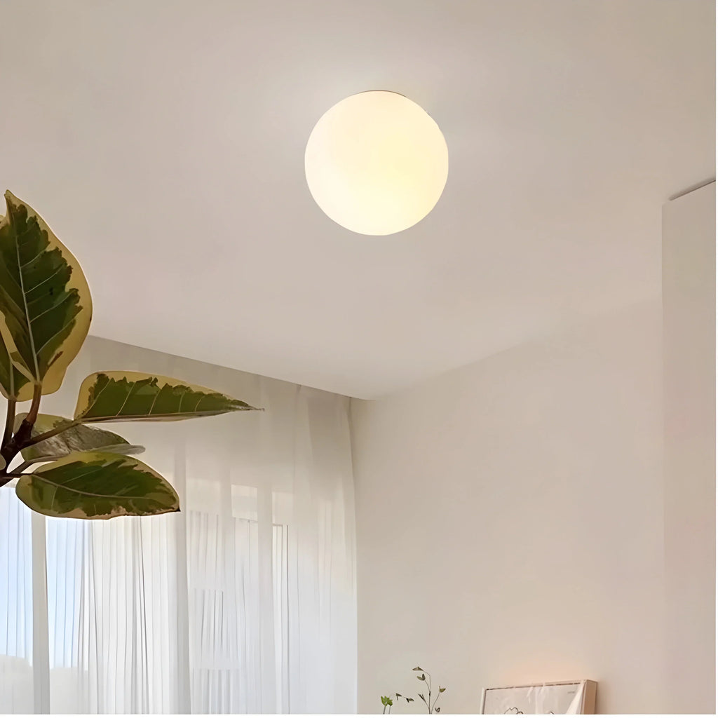 Wall Lamp | Frosted Glass & Slim Metal Base | 12/15/18 cm