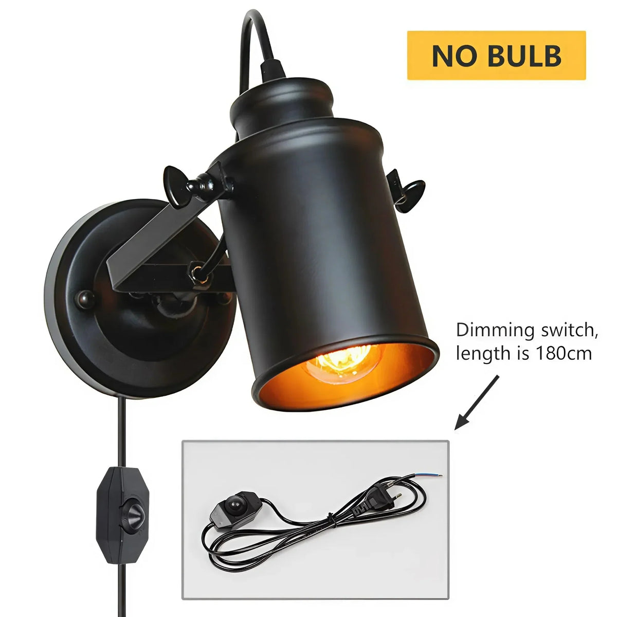 Wall Lamp | Industrial Iron & Warm Ambient Light