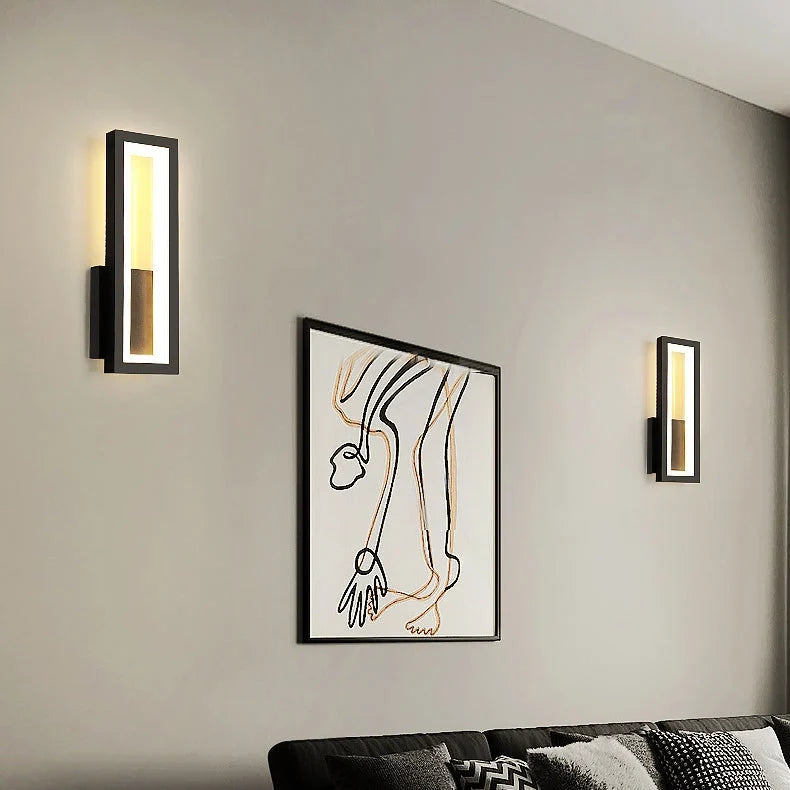 Wall Lamp | Integrated LED & Rust-Resistant Iron & Acrylic | Two Sizes