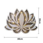 Wall Lamp | Lotus Mandala Design & Built-In LED | 40 cm Diameter