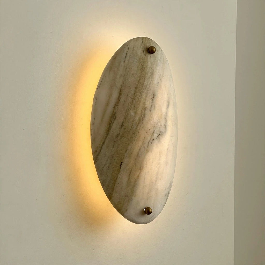 Wall Lamp | Marble Shade & Integrated LED