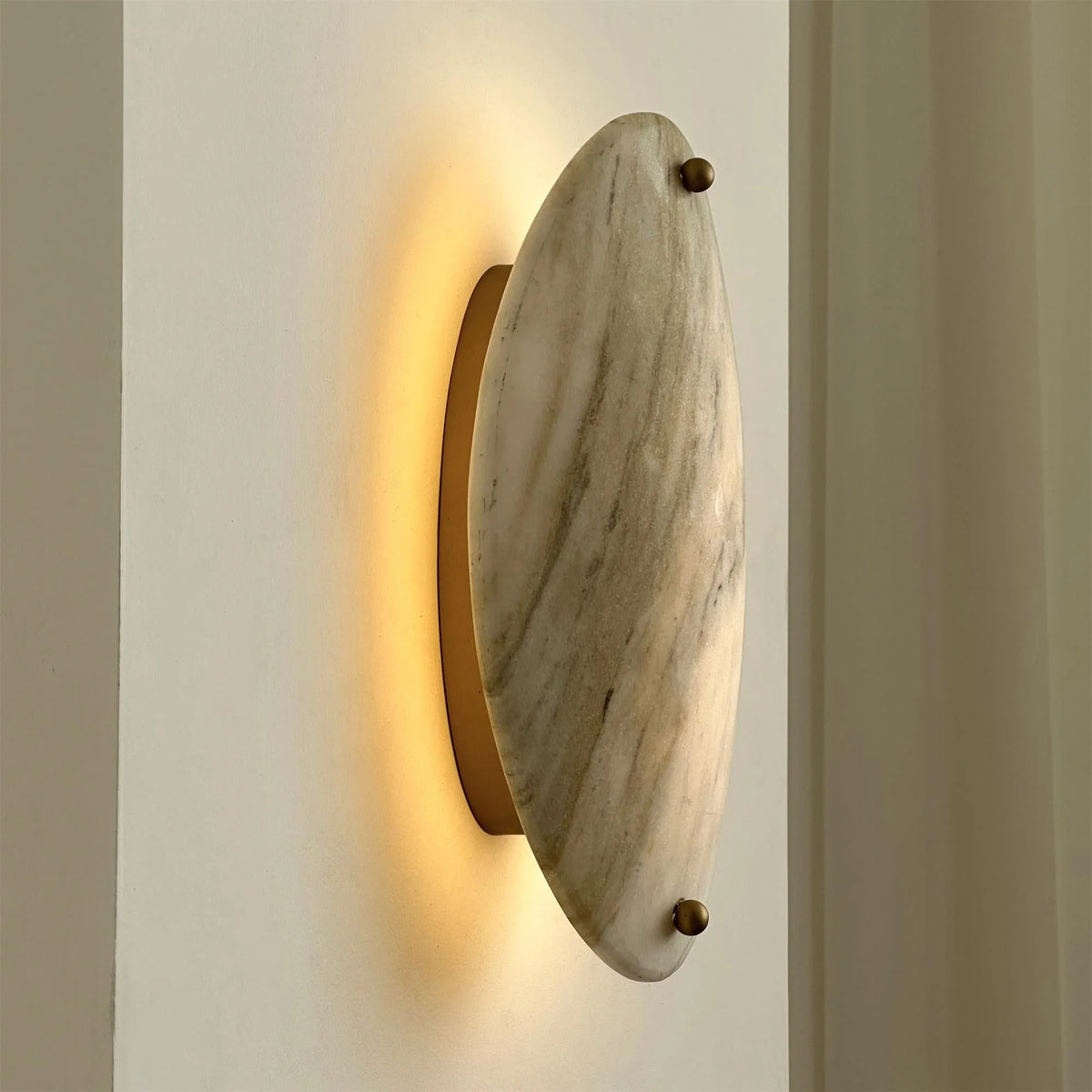 Wall Lamp | Marble Shade & Integrated LED