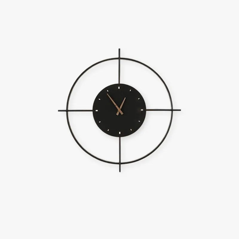 Wall Lamp | Metal & Acrylic Integrated Clock | Warm LED