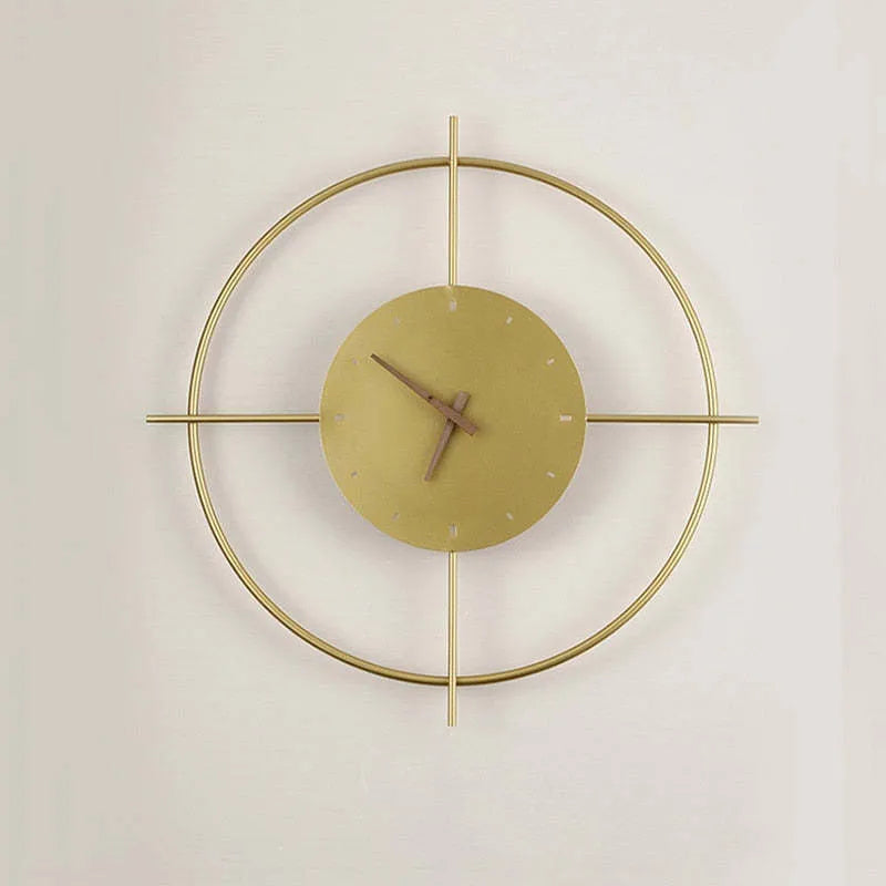 Wall Lamp | Metal & Acrylic Integrated Clock | Warm LED