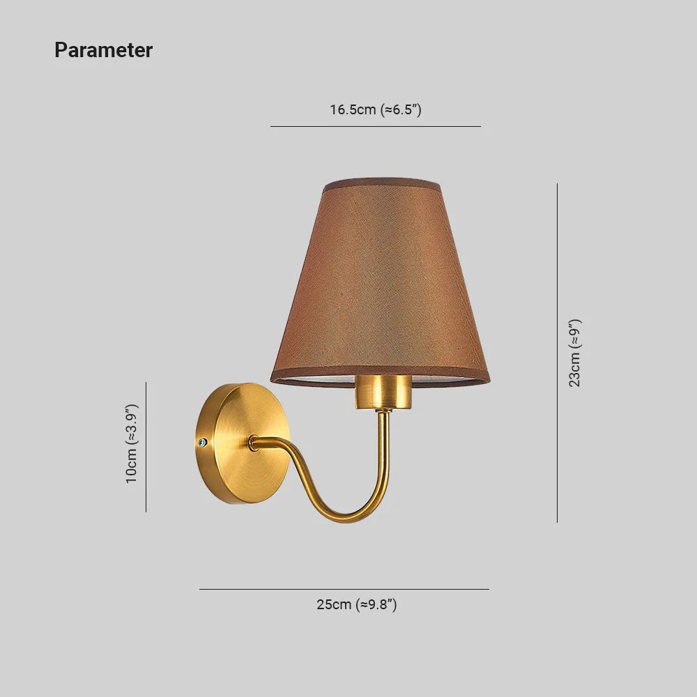 Wall Lamp | Nordic Fabric Shade & Metal Frame