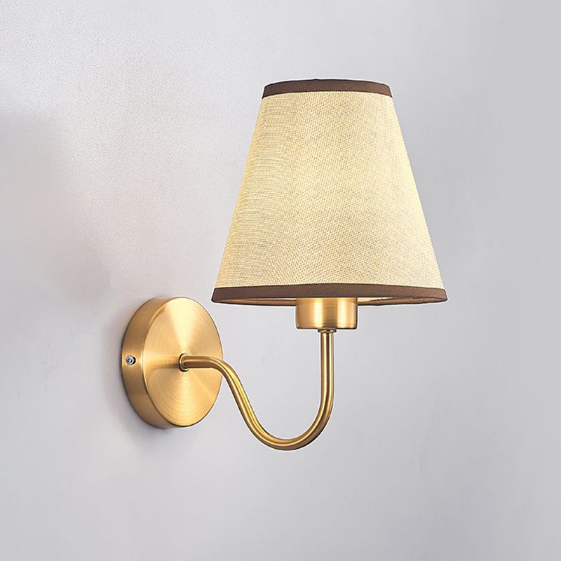 Wall Lamp | Nordic Fabric Shade & Metal Frame