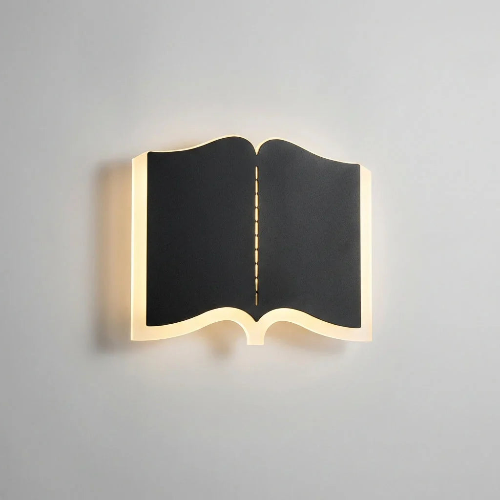 Wall Lamp | Open Book Design & Warm LED | 30 cm