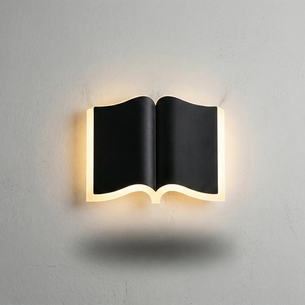 Wall Lamp | Open Book Design & Warm LED | 30 cm