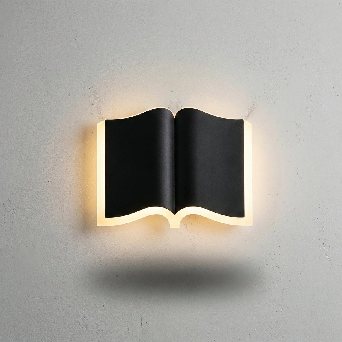 Wall Lamp | Open Book Design & Warm LED | 30 cm