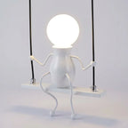 Wall Lamp | Playful Swinging Silhouette & Metal Construction | E26/E27 Compatible