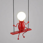 Wall Lamp | Playful Swinging Silhouette & Metal Construction | E26/E27 Compatible