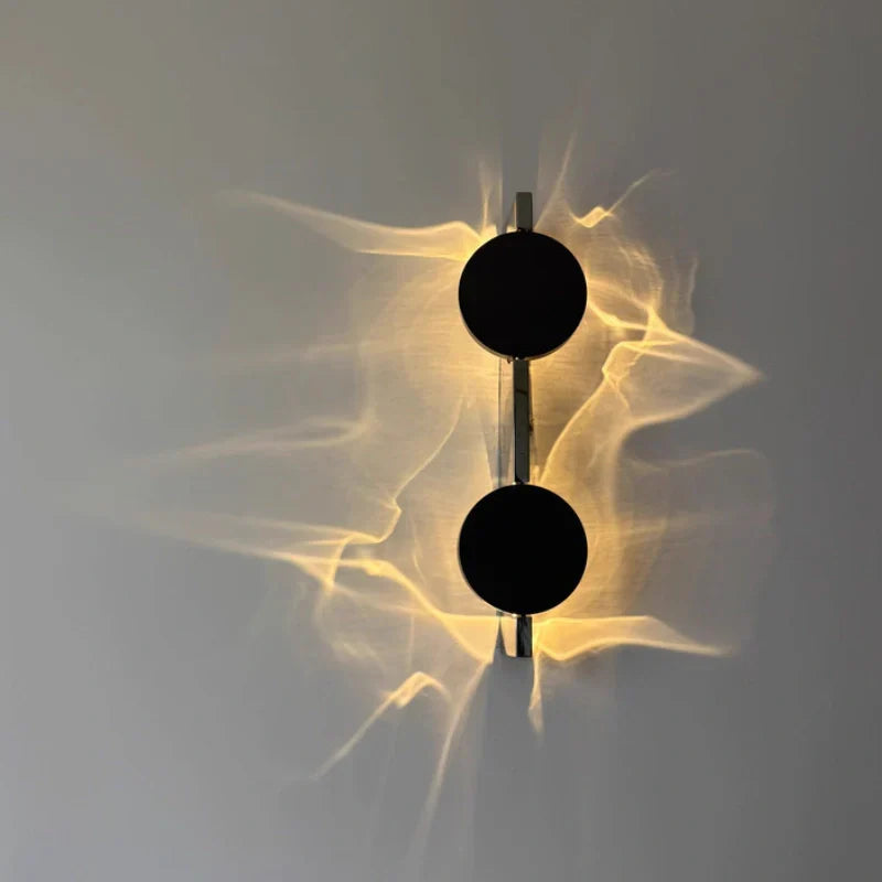 Wall Lamp | Rotatable Wave Projection | Aluminum & Stainless Steel