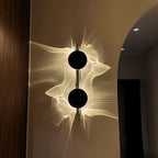 Wall Lamp | Rotatable Wave Projection | Aluminum & Stainless Steel