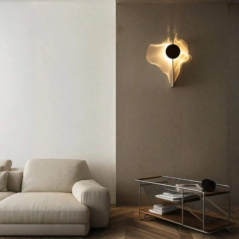 Wall Lamp | Rotatable Wave Projection | Aluminum & Stainless Steel