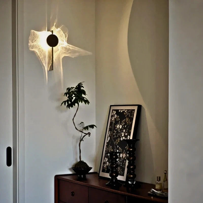 Wall Lamp | Rotatable Wave Projection | Aluminum & Stainless Steel