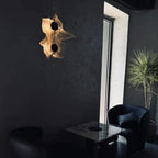 Wall Lamp | Rotatable Wave Projection | Aluminum & Stainless Steel