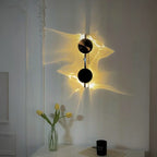 Wall Lamp | Rotatable Wave Projection | Aluminum & Stainless Steel
