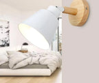 Wall Lamp | Scandinavian Minimalist Adjustable Angle Iron & Wood