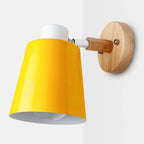 Wall Lamp | Scandinavian Minimalist Adjustable Angle Iron & Wood