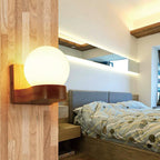 Wall Lamp | Wood & Glass Warm Light | SmartFix Mounting